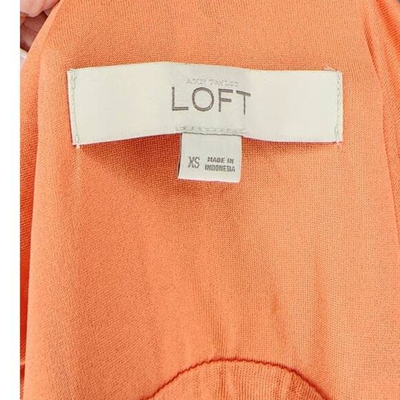 Ann Taylor LOFT Jersey Empire Waist Sundress Melon Orange Size XS - Picture 3 of 5